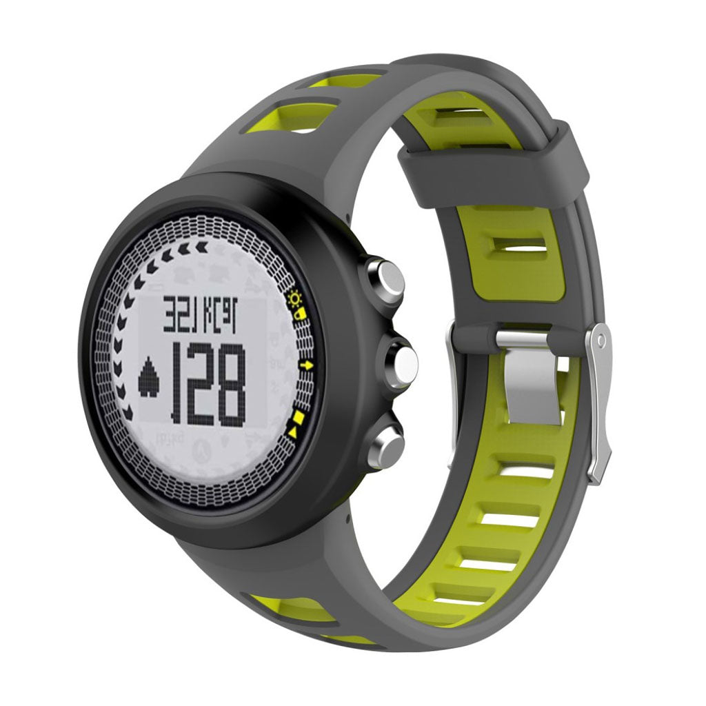 Fremragende Suunto Quest M1 M2 M4 M5 Silikone Rem - Sølv#serie_3