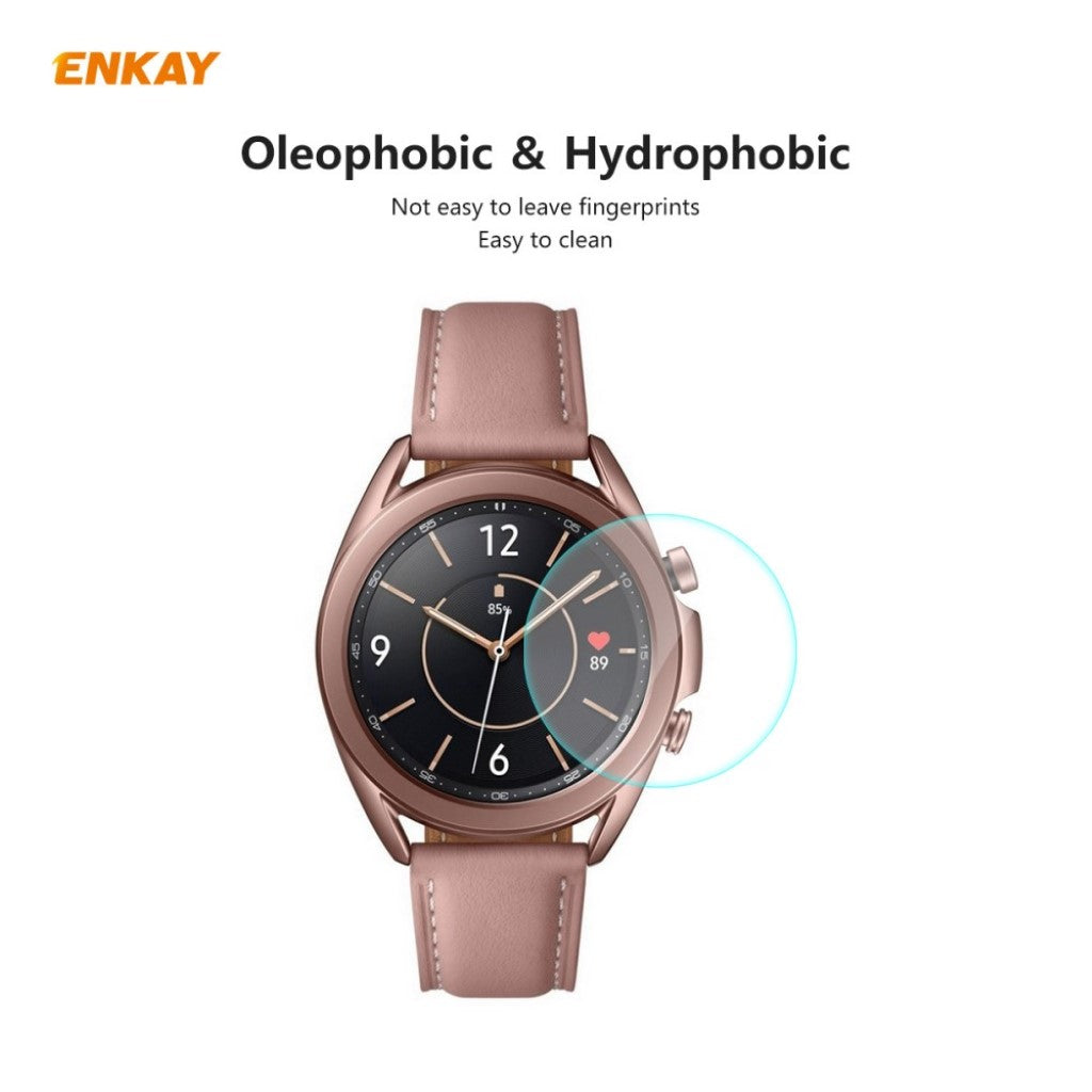 2stk Samsung Galaxy Watch 3 (41mm) Hærdet Glas Skærmbeskytter - Gennemsigtig#serie_446