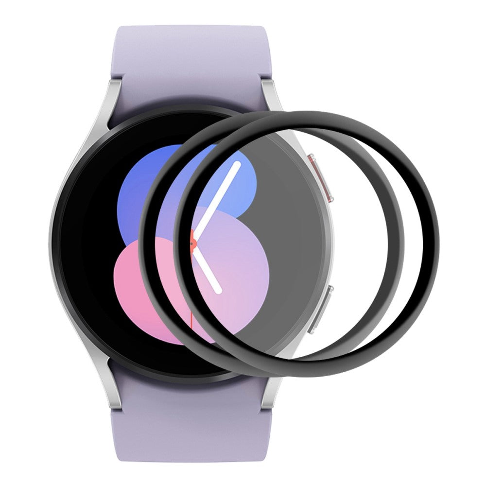 2stk Samsung Galaxy Watch 5 (40mm) Plastik  3D Kurvet Skærmbeskytter - Gennemsigtig#serie_936