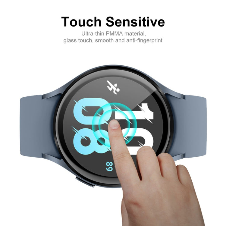 2stk Samsung Galaxy Watch 5 (44mm) Plastik  3D Kurvet Skærmbeskytter - Gennemsigtig#serie_938