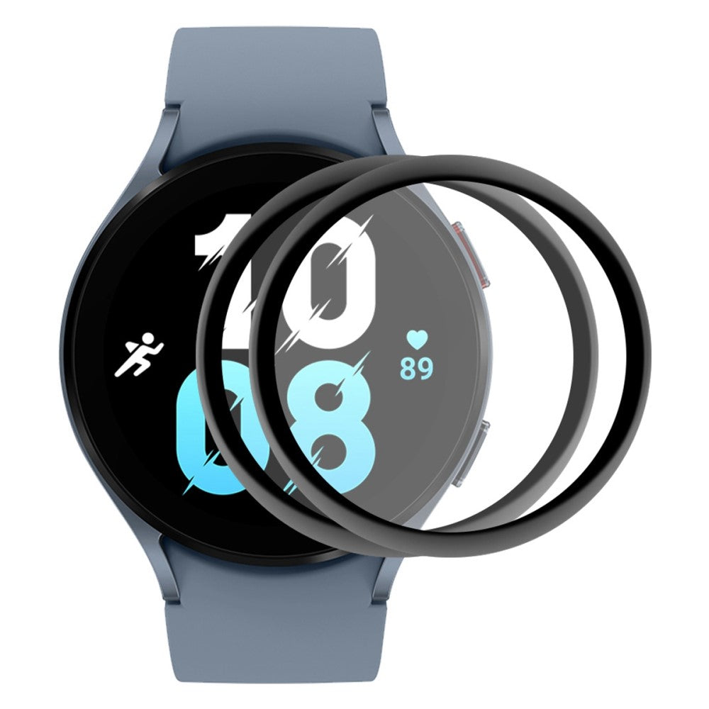 2stk Samsung Galaxy Watch 5 (44mm) Plastik  3D Kurvet Skærmbeskytter - Gennemsigtig#serie_938