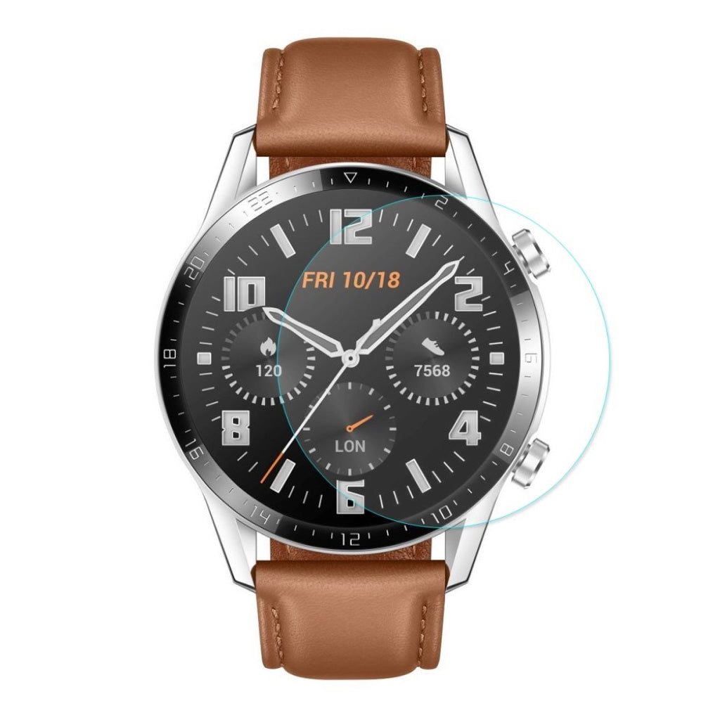 2stk Huawei Watch GT 2 46mm Hærdet Glas Skærmbeskytter - Gennemsigtig#serie_224