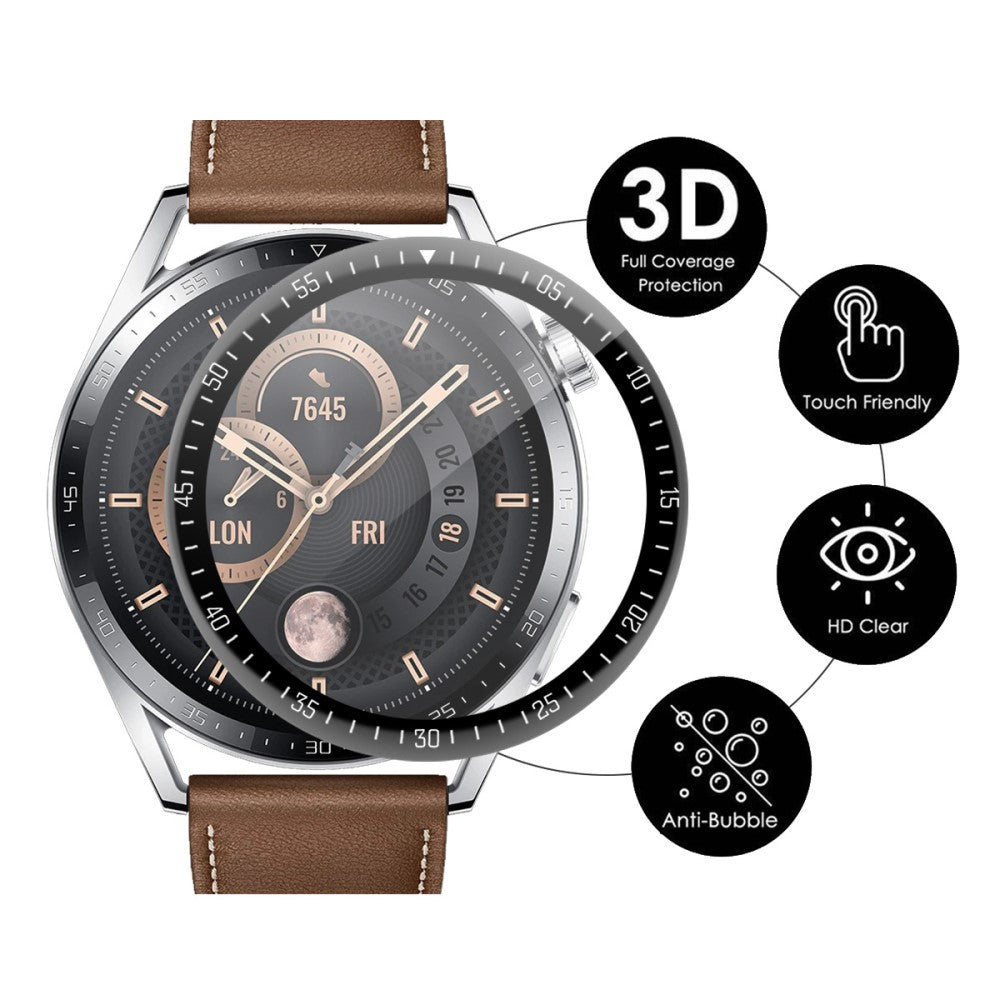 2stk Huawei Watch GT 3 (46mm) Plastik  HD Skærmbeskytter - Gennemsigtig#serie_312