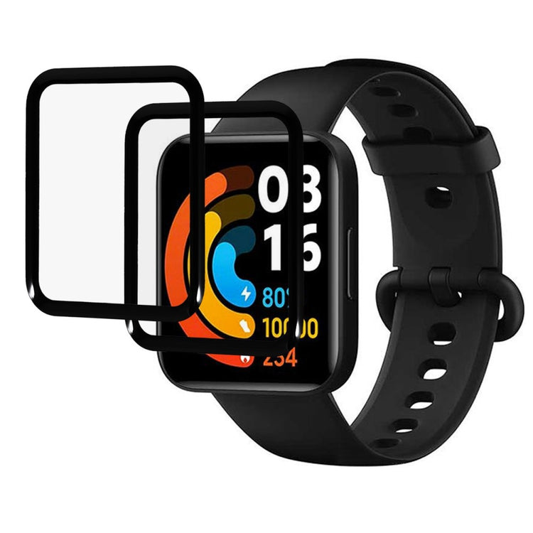 2stk Xiaomi Poco Watch Plastik  HD Skærmbeskytter - Gennemsigtig#serie_231