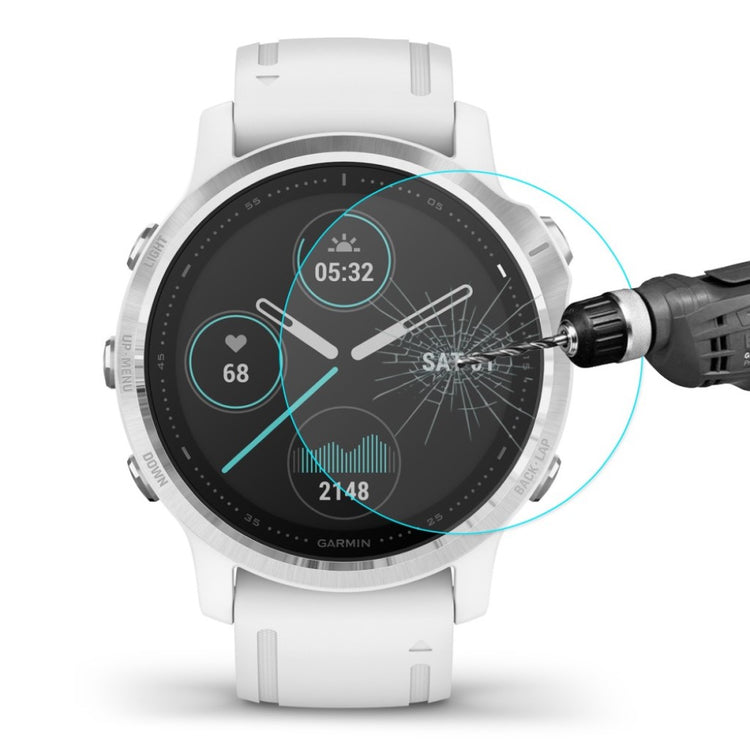 Garmin Fenix 6S / Garmin Fenix 6S Pro Hærdet Glas  9H Skærmbeskytter - Gennemsigtig#serie_6