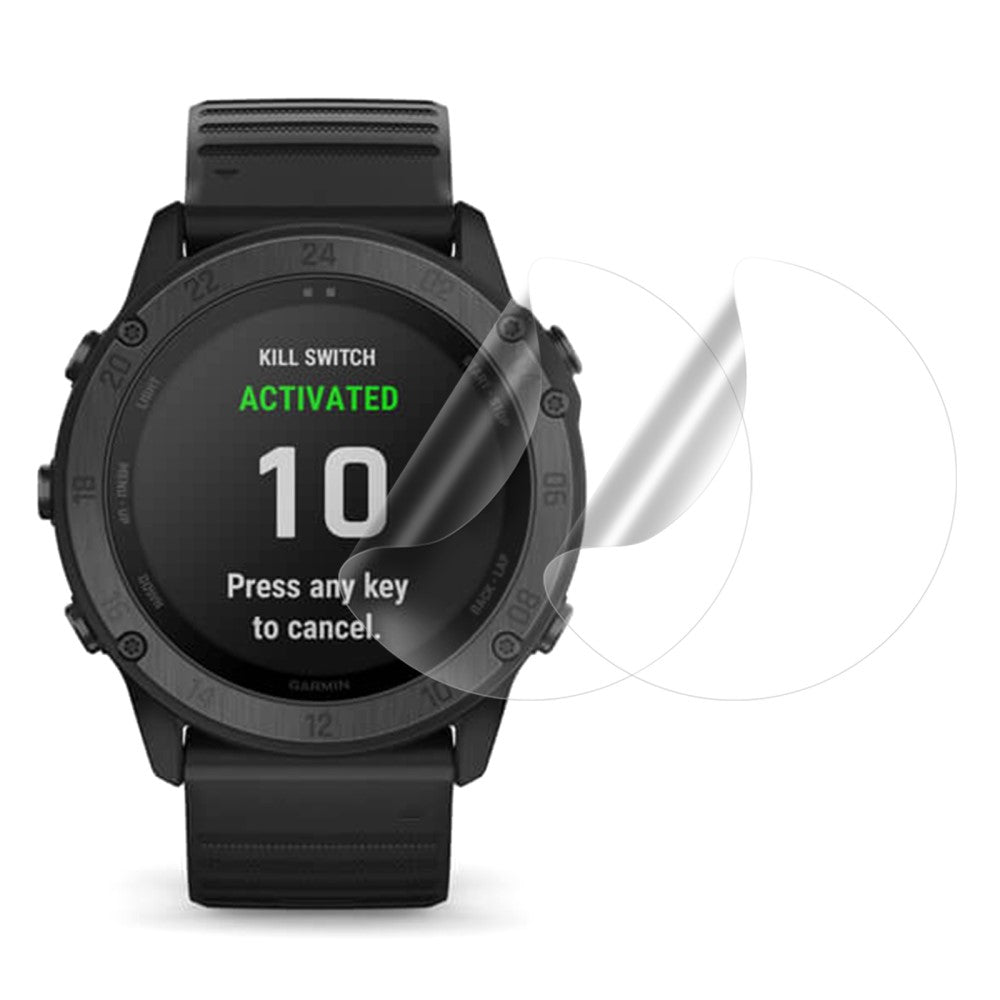 2stk Garmin Tactix Delta Plastik Skærmbeskytter - Gennemsigtig#serie_173