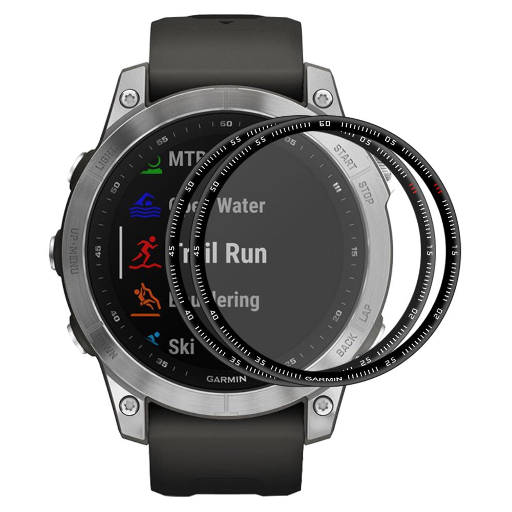 2stk Garmin Fenix 7S Plastik  3D Kurvet Skærmbeskytter - Gennemsigtig#serie_193