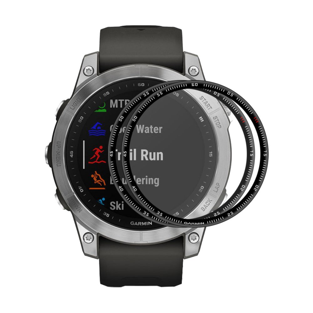 2stk Garmin Fenix 7X Plastik  3D Kurvet Skærmbeskytter - Gennemsigtig#serie_191