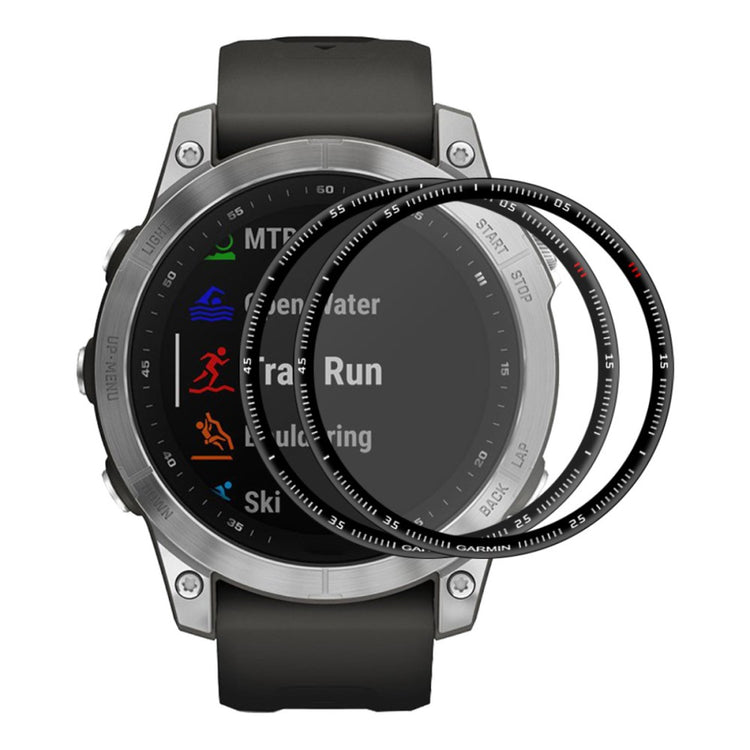 2stk Garmin Fenix 7 Plastik  3D Kurvet Skærmbeskytter - Gennemsigtig#serie_167