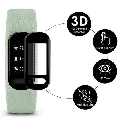 2stk Garmin Vivosmart 5 Plastik  HD Skærmbeskytter - Gennemsigtig#serie_210