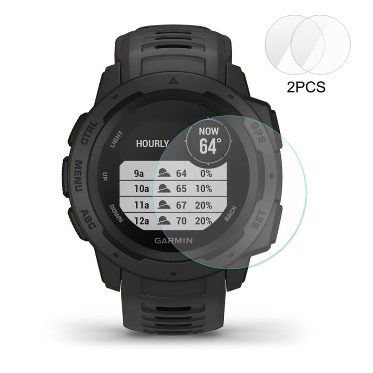 Garmin Instinct Hærdet Glas Skærmbeskytter - Gennemsigtig#serie_039