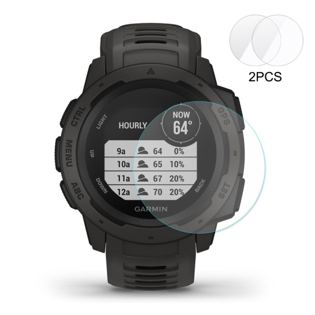 Garmin Instinct Hærdet Glas Skærmbeskytter - Gennemsigtig#serie_039