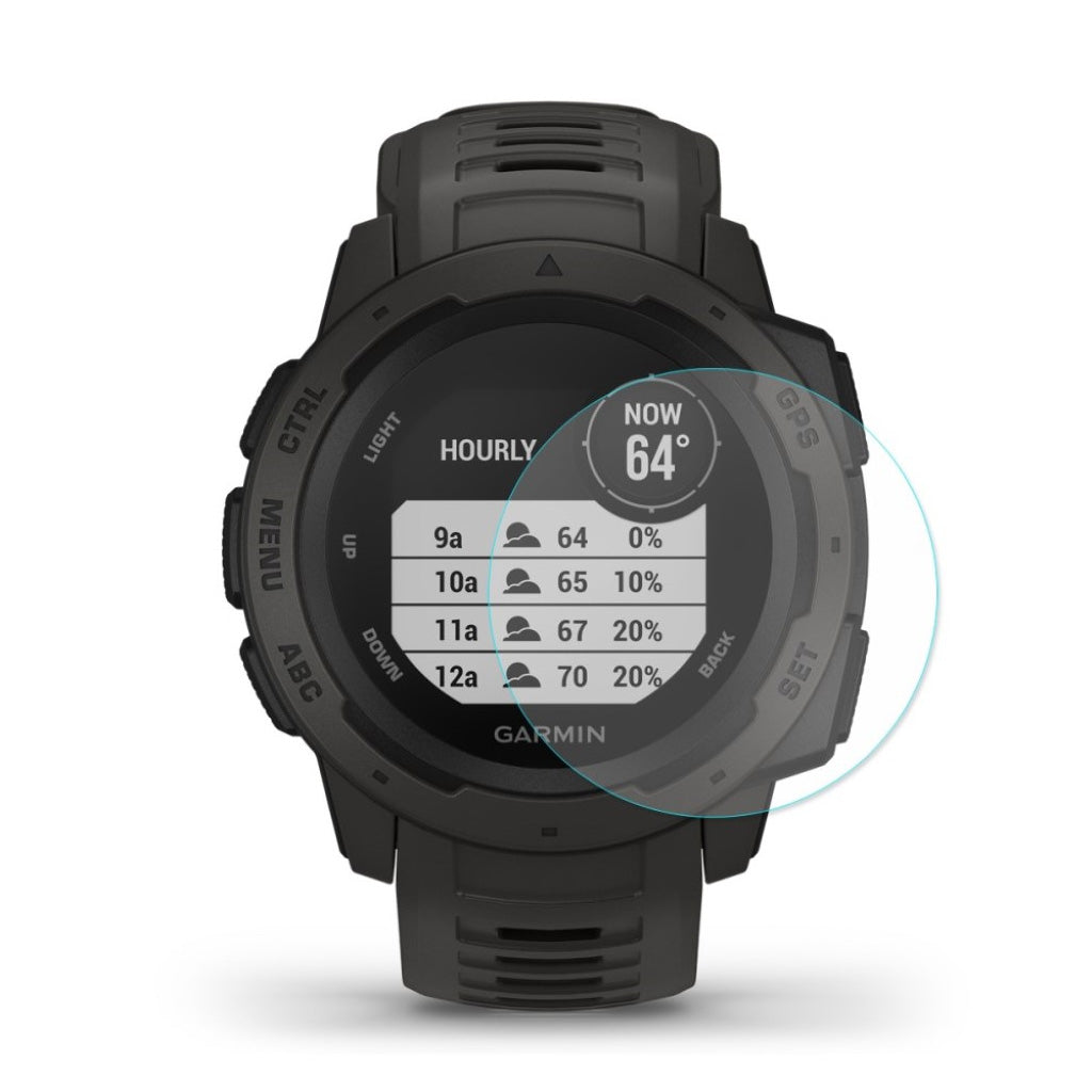 Garmin Instinct Hærdet Glas Skærmbeskytter - Gennemsigtig#serie_039