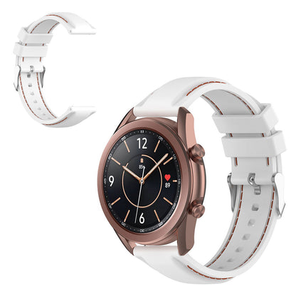 20mm Universal unique silicone watch band - White#serie_1