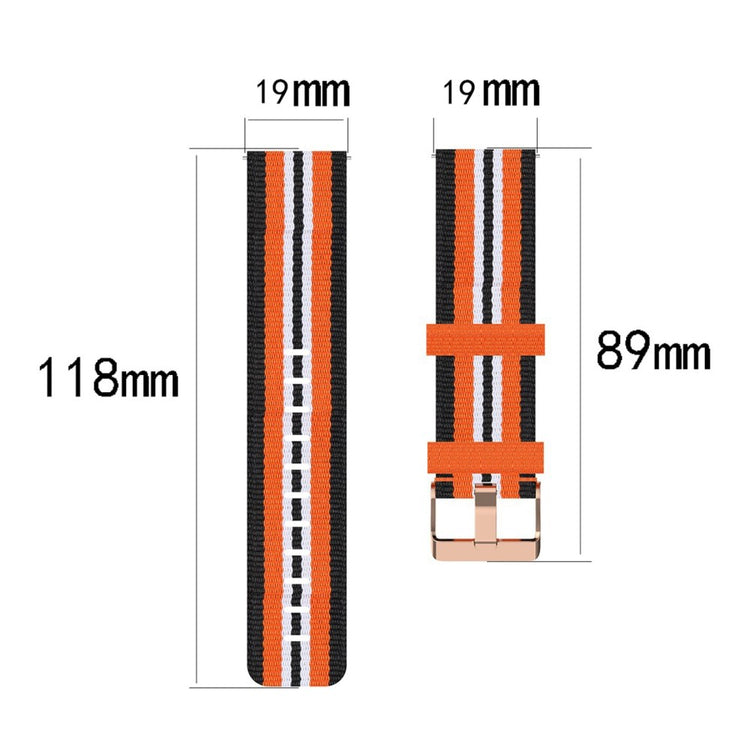 Meget kønt Universal Stof Urrem - Orange#serie_1