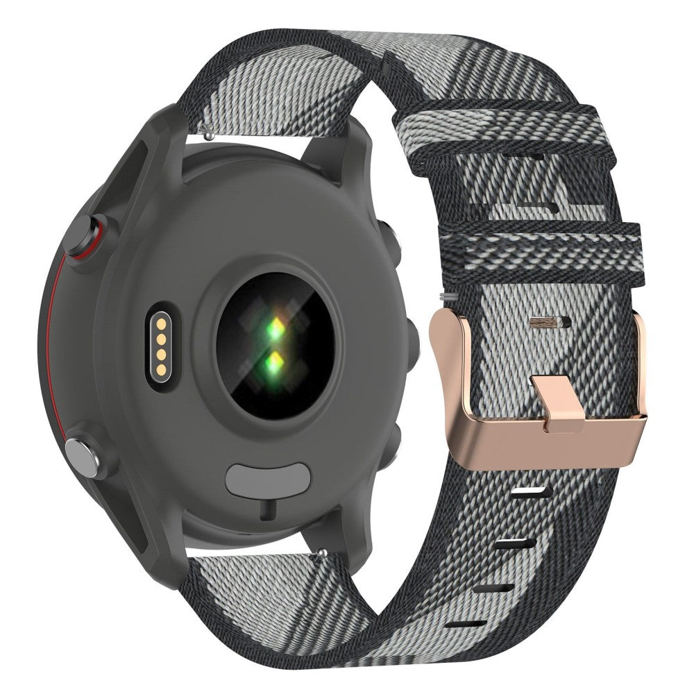 20mm Universal nylon watch strap - Grey Stripe#serie_4