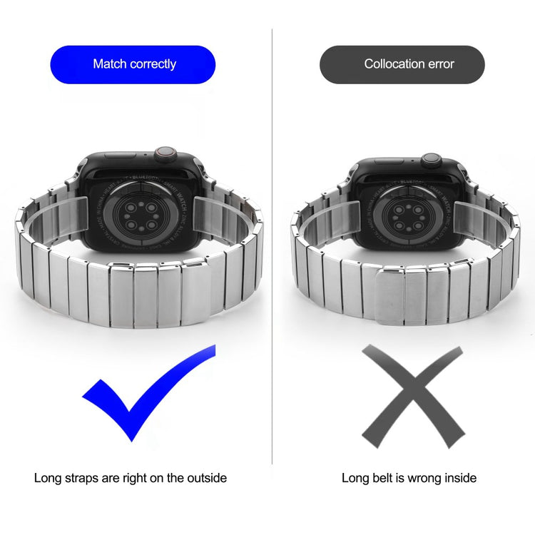 Rigtigt fed Universal Metal Urrem - Sort#serie_3