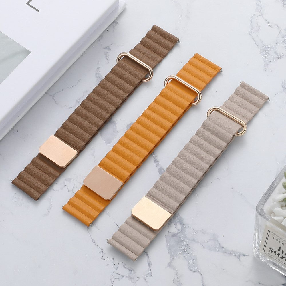 Vildt elegant Universal Ægte læder Urrem - Sort#serie_4