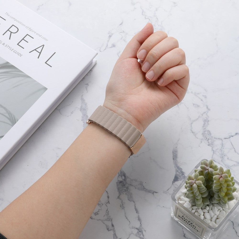 Vildt elegant Universal Ægte læder Urrem - Hvid#serie_7
