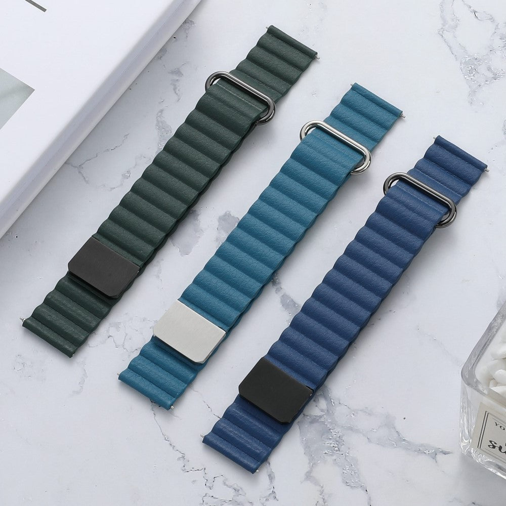Vildt elegant Universal Ægte læder Urrem - Blå#serie_8