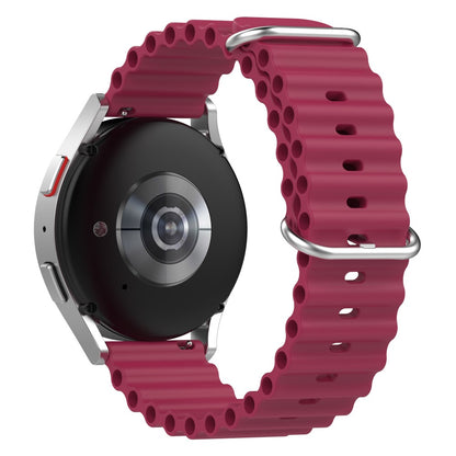 22mm Universal silicone watch strap - Wine Red#serie_10