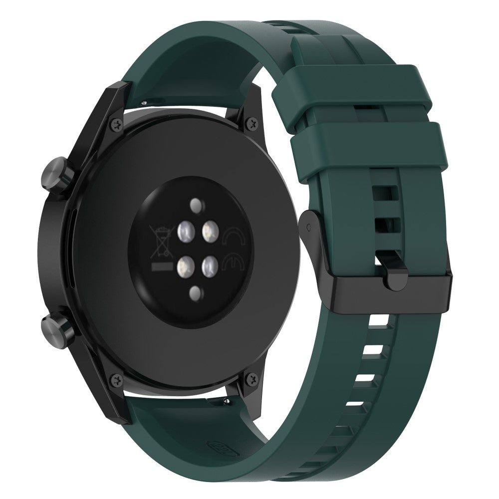 22mm Universal silicone watch strap - Blackish Green#serie_4