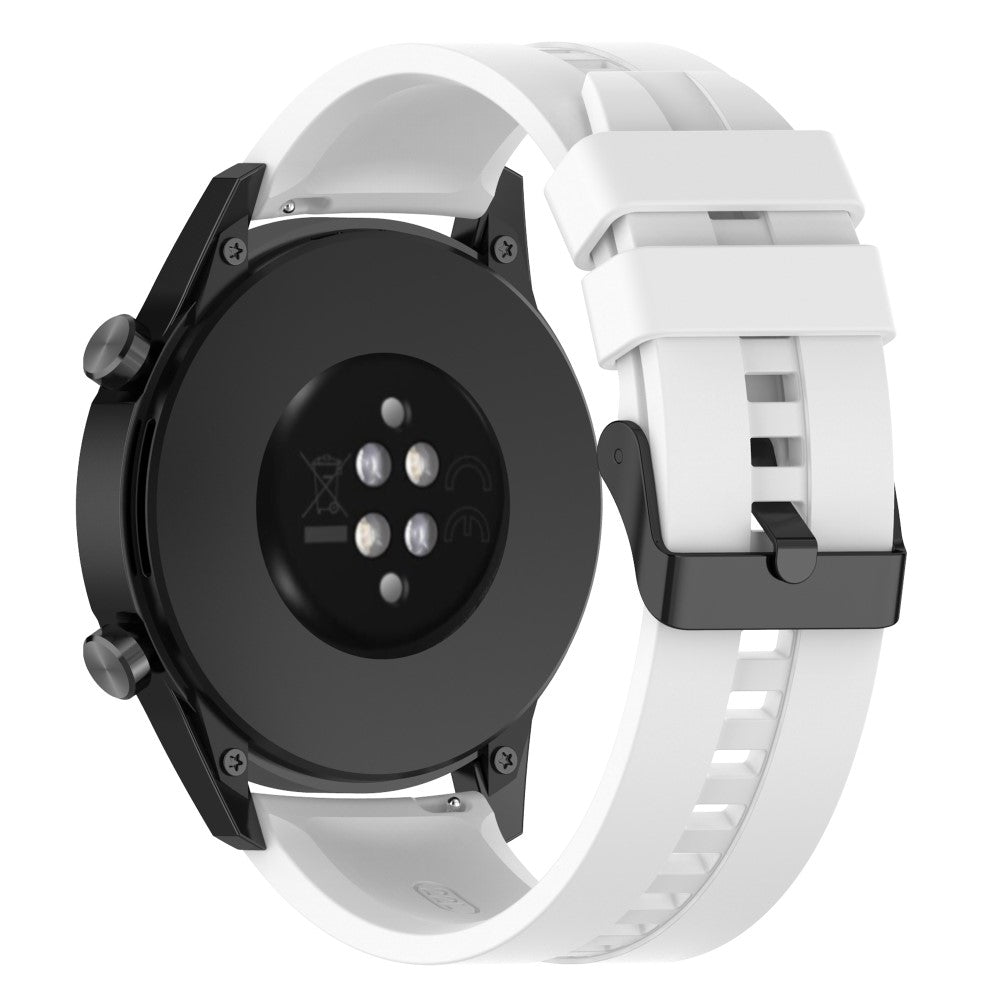 22mm Universal silicone watch strap - White#serie_6