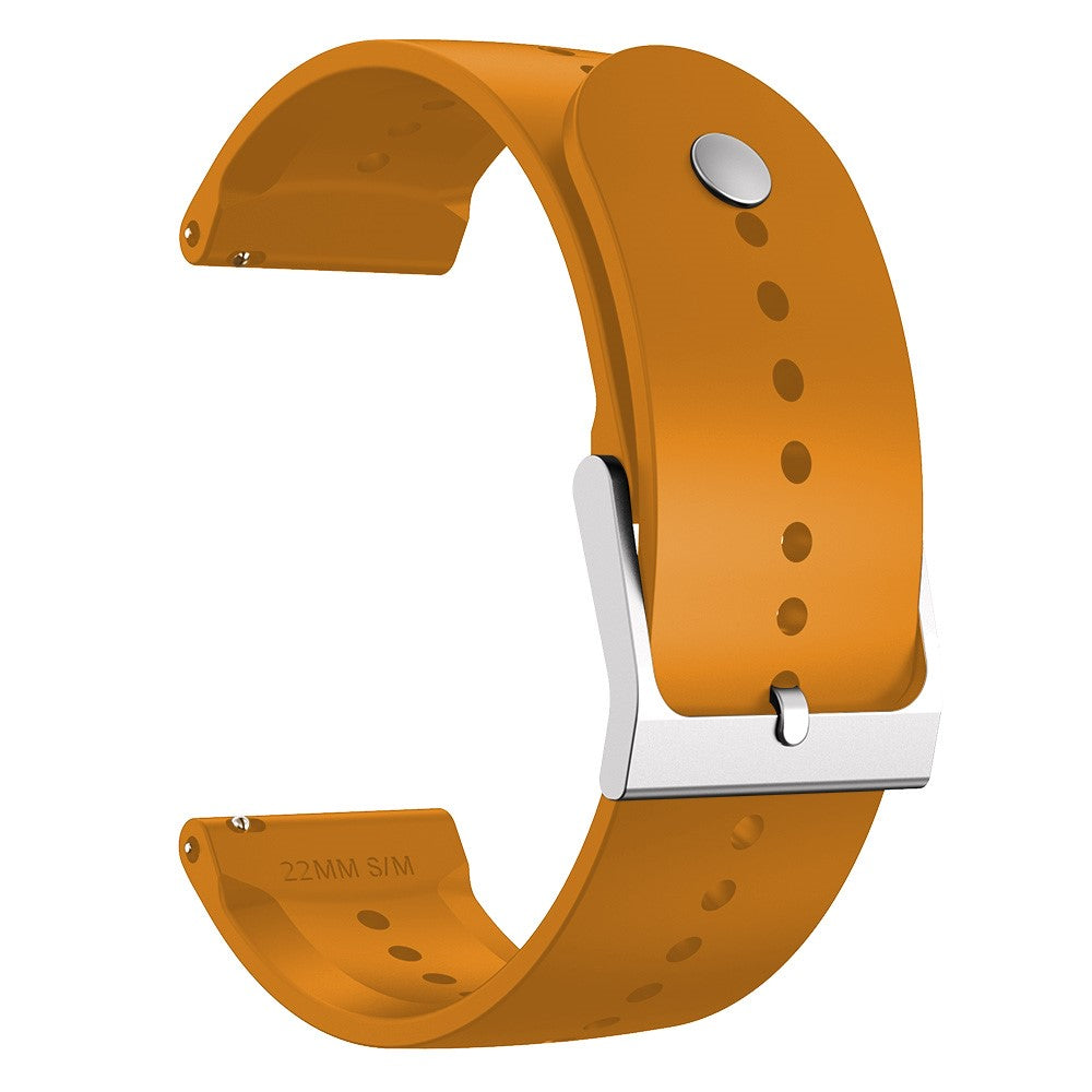 22mm Universal silicone watch strap - Yellow#serie_2