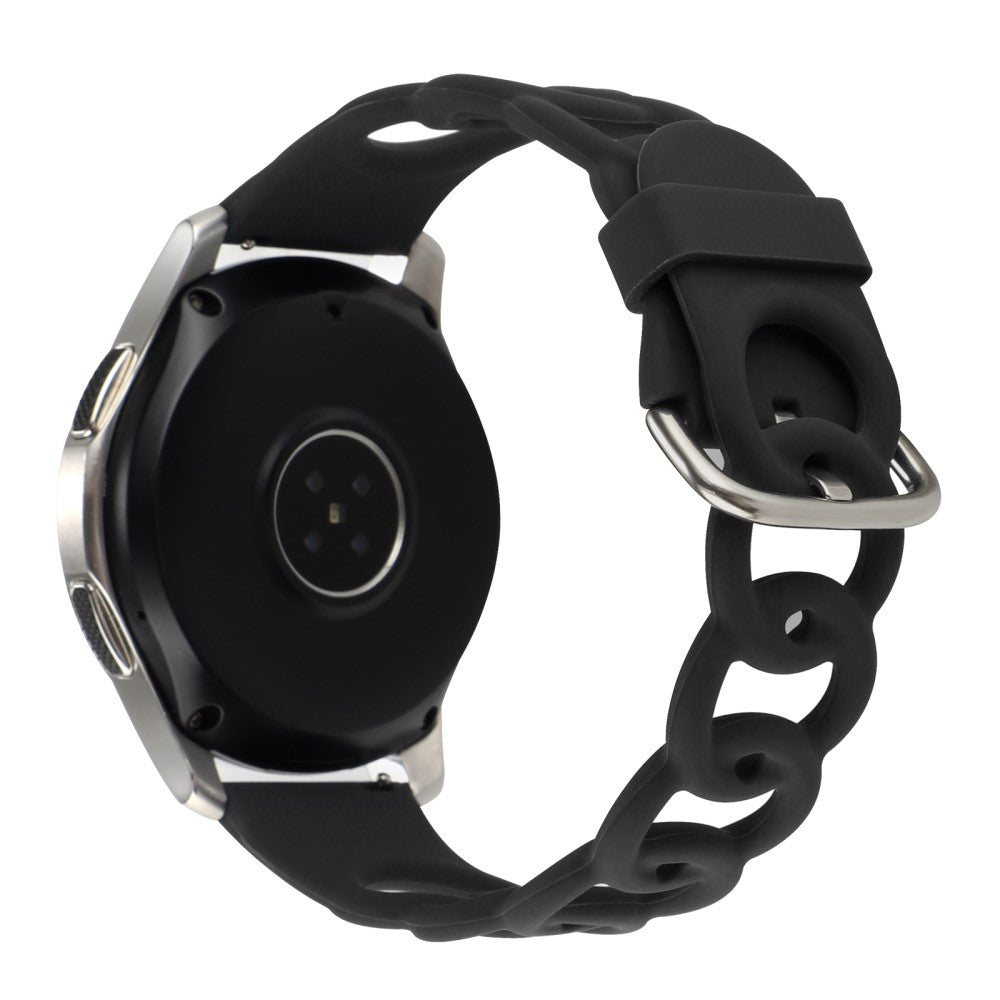 22mm Universal donut hollow strap - Black#serie_1