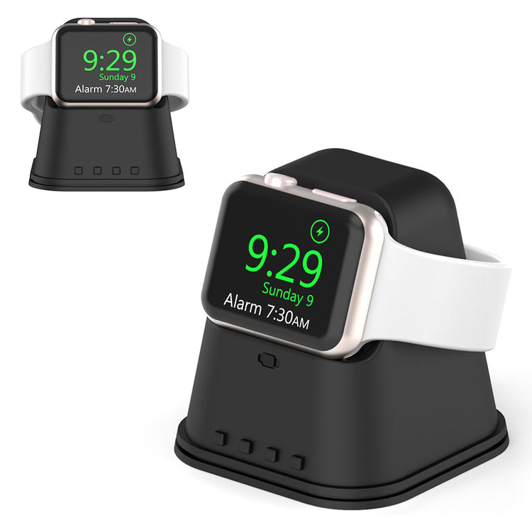 Universal Apple Smartwatch Silikone Holder - Sort#serie_1