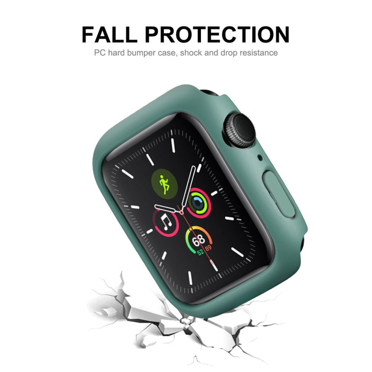 Fint Apple Watch Series 7 41mm Cover med Skærmbeskytter i Hærdet Glas - Grøn#serie_5