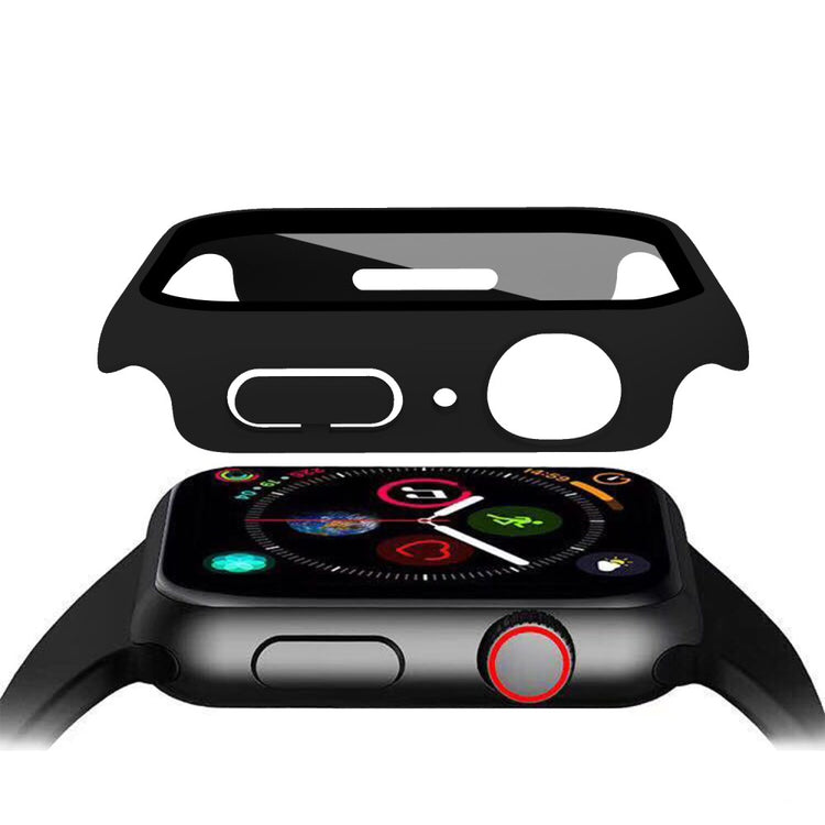 Mega Fint Apple Watch Series 7 41mm Cover med Skærmbeskytter i Plastik og Hærdet Glas - Gennemsigtig#serie_1