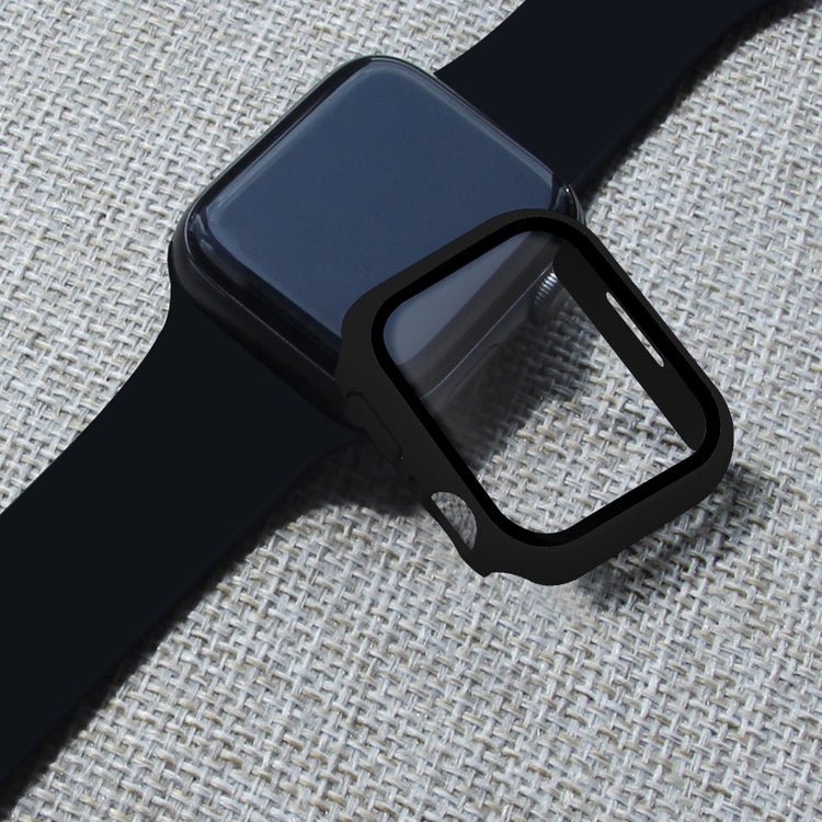 Mega Fint Apple Watch Series 7 41mm Cover med Skærmbeskytter i Plastik og Hærdet Glas - Gennemsigtig#serie_1