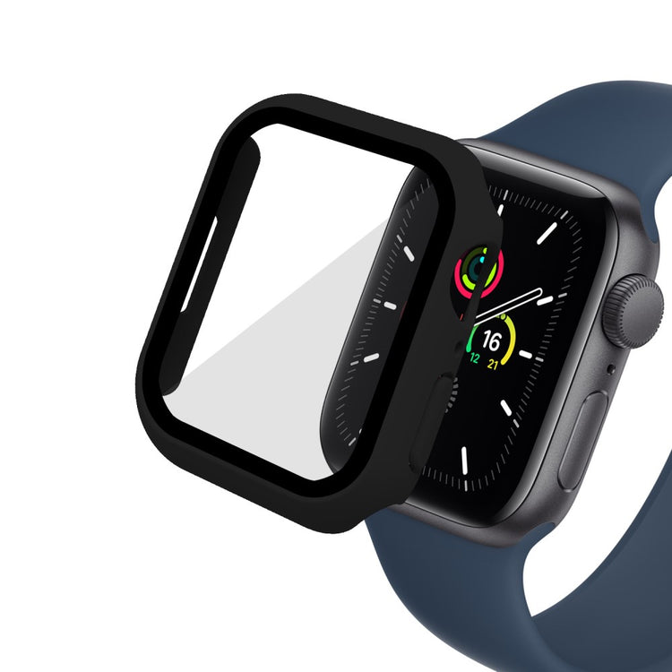 Mega Fint Apple Watch Series 7 41mm Cover med Skærmbeskytter i Plastik og Hærdet Glas - Gennemsigtig#serie_1