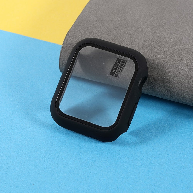 Super Pænt Apple Watch Series 7 41mm Cover med Skærmbeskytter i Plastik og Hærdet Glas - Gennemsigtig#serie_012