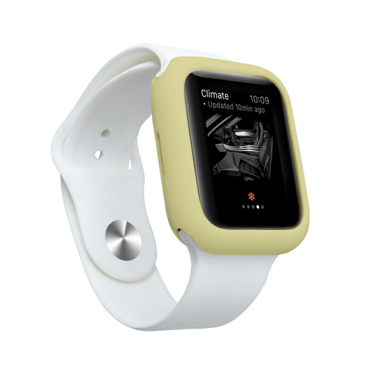 Apple Watch Series 7 41mm  Silikone Bumper  - Gul#serie_9