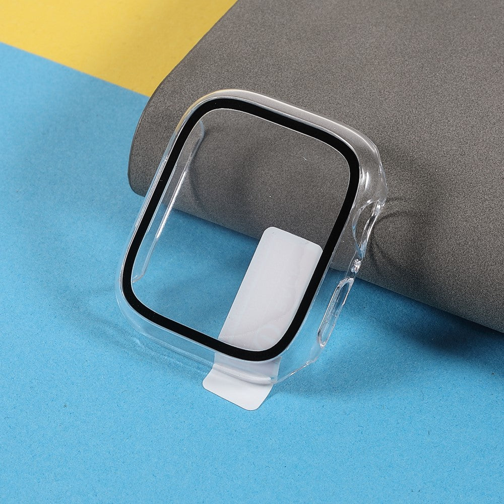 Alle Tiders Apple Watch Series 7 41mm Cover med Skærmbeskytter i Hærdet Glas - Gennemsigtig#serie_2