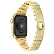 Super Wytrzymały Apple Watch Series 7 41mm Metal I Stras Pasek