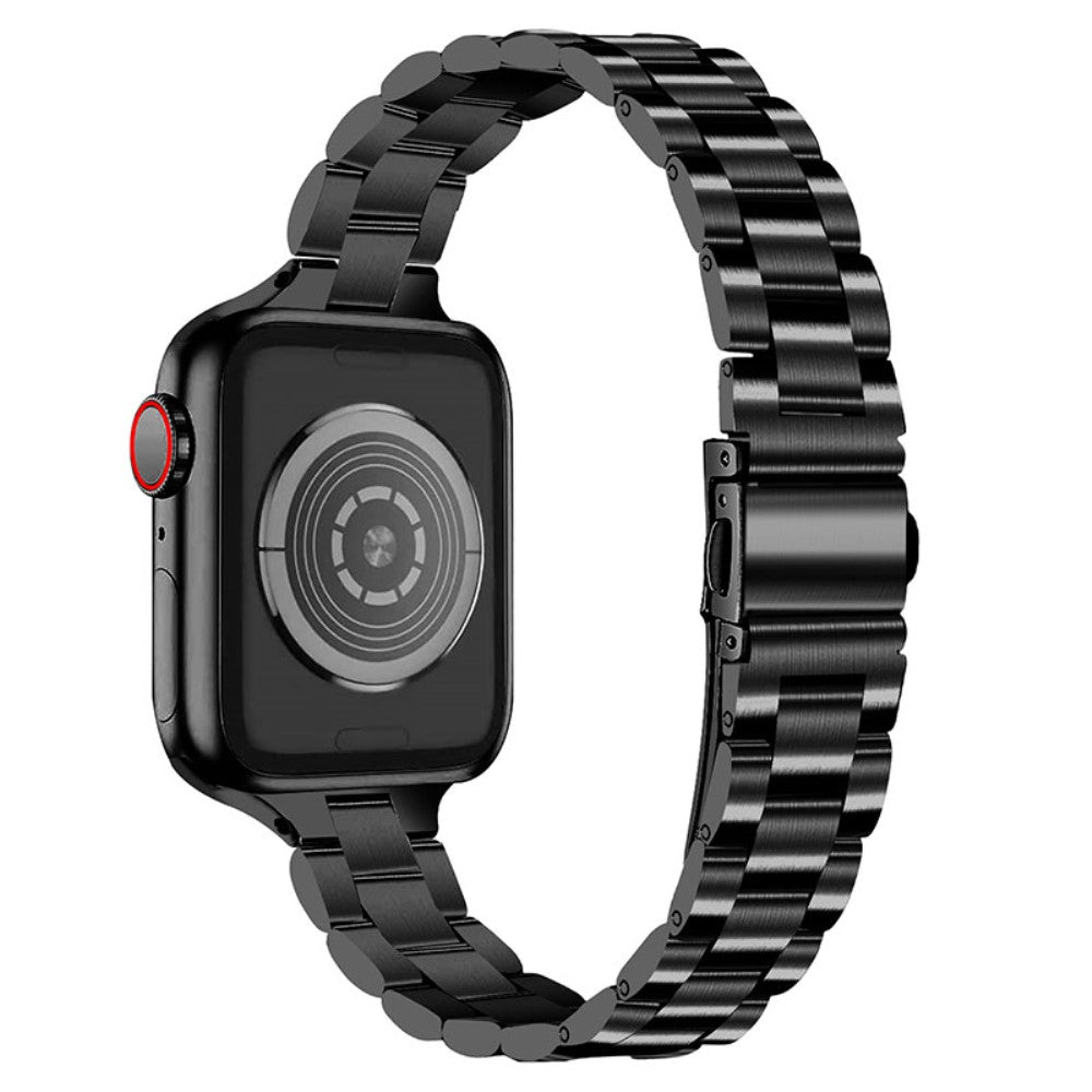 Vildt fint Apple Watch Series 7 41mm Metal Rem - Sort#serie_4