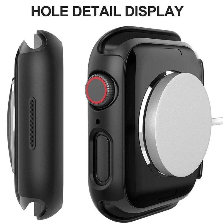 Rigtigt Fed Apple Watch Series 7 41mm Cover med Skærmbeskytter i Plastik og Hærdet Glas - Gennemsigtig#serie_1