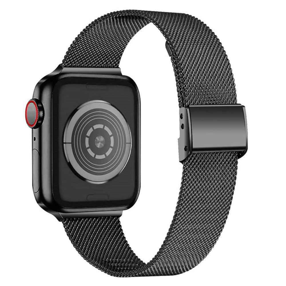 Rigtigt fed Apple Watch Series 7 41mm Metal Rem - Sort#serie_3