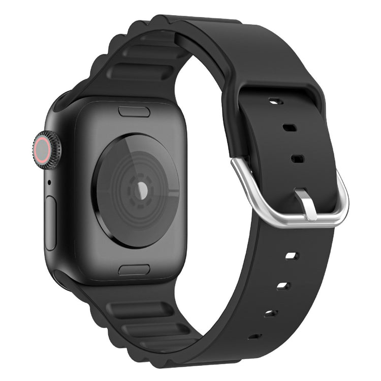 Meget smuk Apple Watch Series 7 41mm Silikone Rem - Sort#serie_1