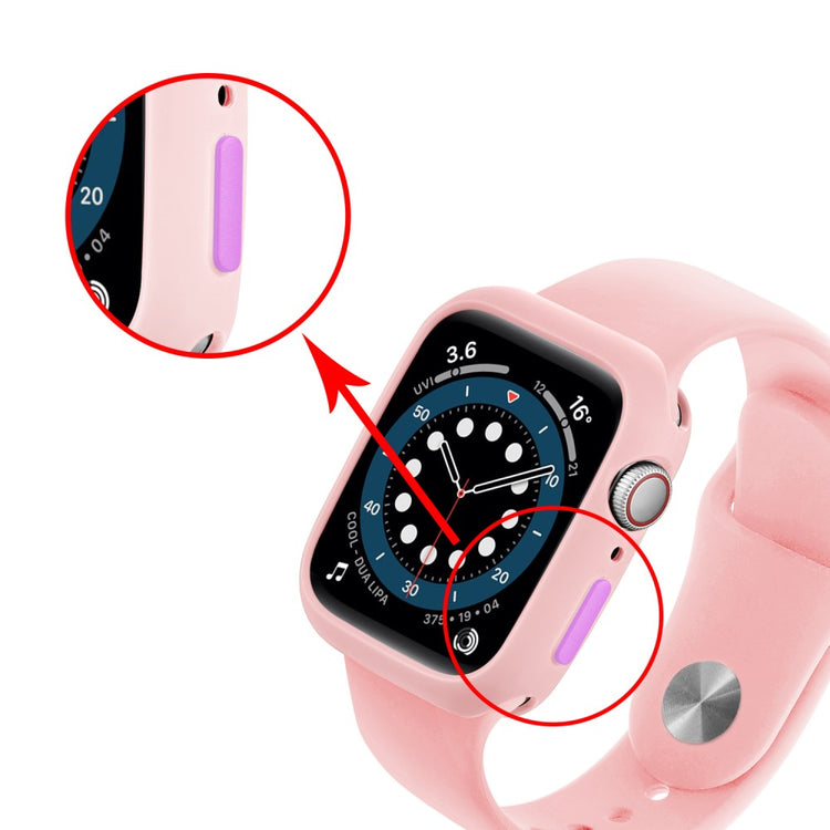 Apple Watch Series 7 41mm  Silikone Bumper  - Pink#serie_11