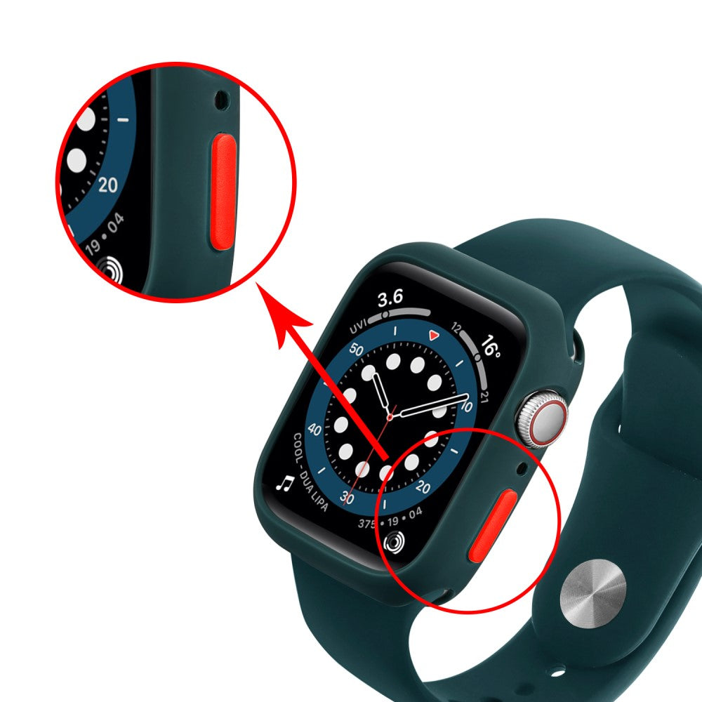 Apple Watch Series 7 41mm  Silikone Bumper  - Grøn#serie_17