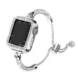 Uroczy Apple Watch Series 7 41mm Metal I Stras Pasek