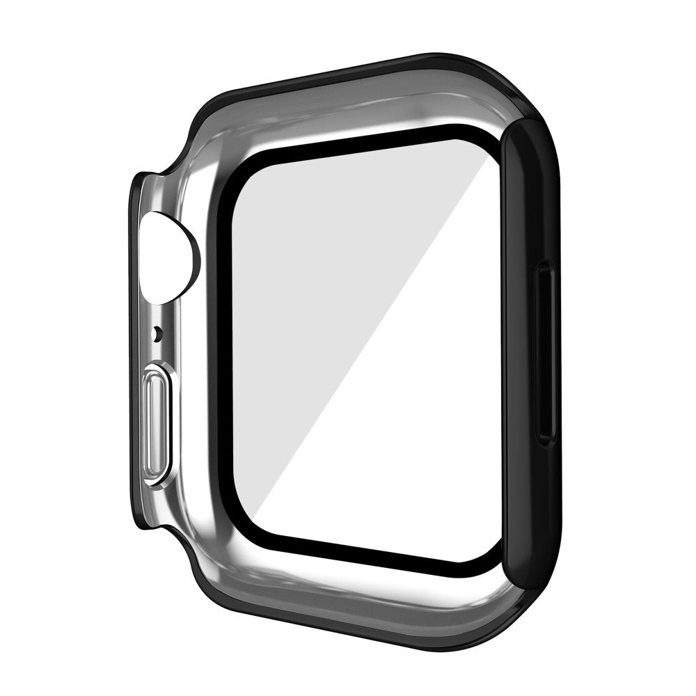 Mega Fed Apple Watch Series 7 41mm Cover med Skærmbeskytter i Plastik og Hærdet Glas - Sort#serie_1