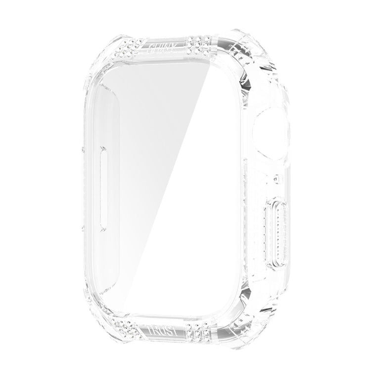 Super Pænt Apple Watch Series 7 41mm Cover med Skærmbeskytter i Plastik og Hærdet Glas - Gennemsigtig#serie_8