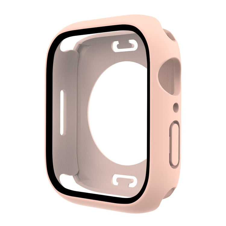 Apple Watch Series 7 41mm Elegant Plastik og Glas Bumper  - Pink#serie_1