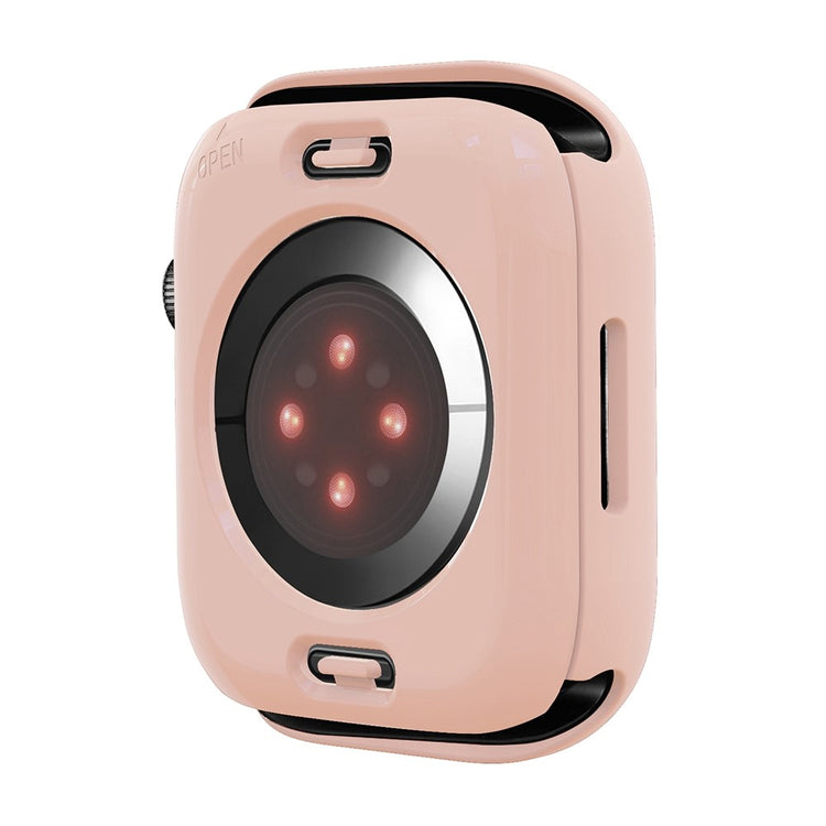 Apple Watch Series 7 41mm Elegant Plastik og Glas Bumper  - Pink#serie_1