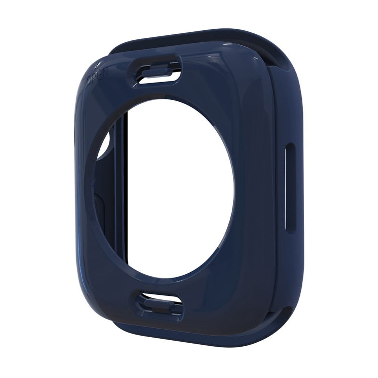 Apple Watch Series 7 41mm Elegant Plastik og Glas Bumper  - Blå#serie_2